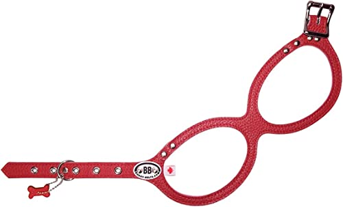 Buddy Belts Harness Pebble Grain Red - Premium Edition (5) - size: 5