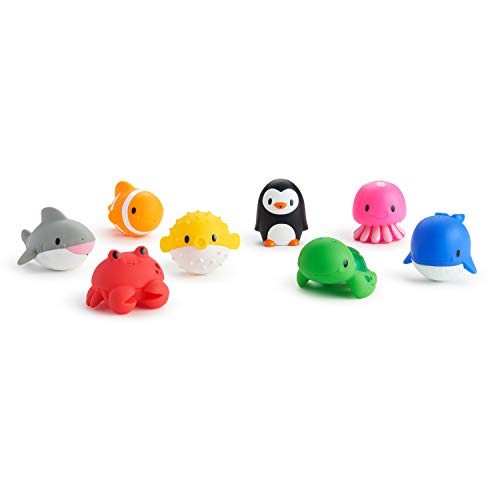 Munchkin Ocean Sea Animal Squirt Bath Toys, 9+ Months, 8 Pack - size: 8 Pack, style: Ocean