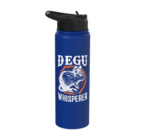 Degu Whisper Rodent Degus Stainless Steel Insulated Water Bottle - color: Royal Blue