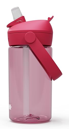 CamelBak Thrive Flip Straw Kids Bite Valve Water Bottle 14oz, Grapefruit - color: Grapefruit