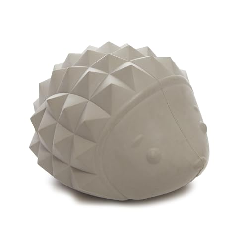 BarkBox Sven the Hedgie Rubber Dog Toy - Toy for Small Dogs | Squeaky Natural Rubber Chew Toy with Soft Spike Textures | Durable - color: Sven the Hedgie - Small