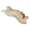 Hamster Climbing Toys, Funny Wooden Hamster Chew Toys for Bridge, Bed, Platform, Grinding Teeth, Hamsters Ladder Small Animal Cage Accessories for Bird, Gerbils, Rat, Chipmunks (M)