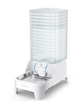 Automatic Dog Water Bowl Dispenser with Patented Faucet - 8L Large Gravity Cat Water Dispenser with Filter & Adjustable Base, Wide Mouth for Easy Clean, BPA-Free, Stainless Steel Pet Waterer for Pets
