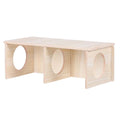 Ipetboom Hamster Wood Hideout Solid Wood Hamster House Guinea Pig Hideout Rodent for Sleeping Hiding Chewing Cage Decor 8.26 X 4.33 X 3.14 in