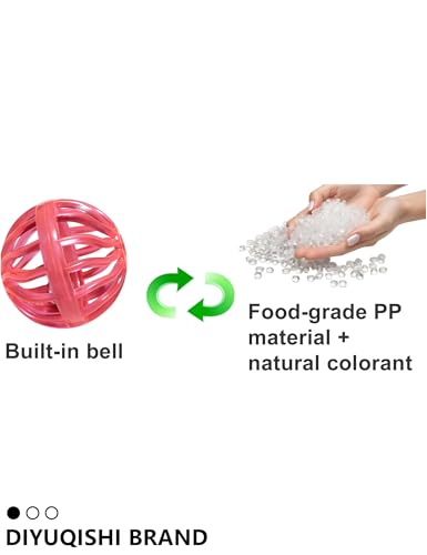 10-Pack Ferret Bell Ball Toys, Non-Toxic PP, Hollow Chew Play | Smooth Edges, Chew-Resistant Build, Boredom Reduction