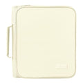 SUNEE Zippered Binder Bag with Handle, 2-Inch 3-Ring O-Ring, 500-Sheet Capacity, Includes Zip Pocket, 5-Tab Expanding File Folder, Multi-Pocket Organizer Binder for Middle School, Soft Beige - color: Soft Beige