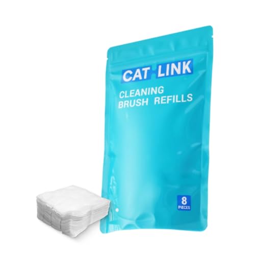 CATLINK Cleaning Brush Replacement for Cat Litter Box, 8 Packs | Easy to Use - color: Replacement