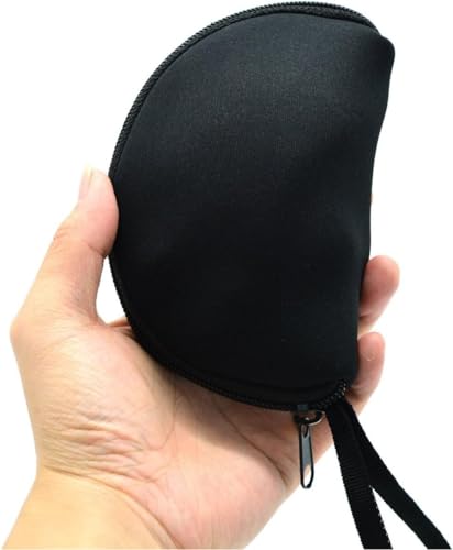 Soft Storage Case for Logitech M570 Wireless Trackball Mouse | M570 Mouse Neoprene Travel Carrying Case - Upgrade Version No Shake (Black, Case Only)