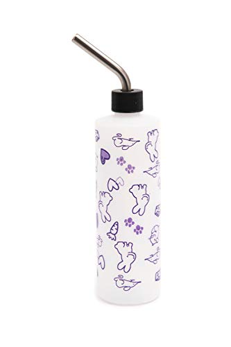 Lixit® Original Super Seal Classic Water Bottle for Rabbits, Cats, Ferrets, Hamsters, Guinea Pigs, Gerbils and Other Small Animals - Made in USA (Frosted (Pack of 2), 16 Ounce) - color: Frosted (Pack of 2), size: 16 Ounce
