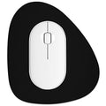 Rimilak Small Mouse Pad 6 x 7 Inch, Irregular Mini Mousepad, Black | Non-Slip Rubber Base, Waterproof Compact Mouse Mat for Laptop Computer Wireless Mouse Keyboard Home Office Travel - color: Black, size: 7L x 6W inches