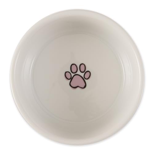 Bone Dry Ceramic Food Bowls, Non-Slip & Dishwasher Safe, Small, 4.25x2 Pansy Check - color: Pansy Petite Check, size: Small Set, 4.25x2"