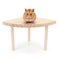NOLITOY Hamster Platform Fan Shaped Wooden Cage Accessory Space-Saving Small Pet Climbing and Resting Stand Multi-Use Hamster Cage Platform for Hamsters Gerbils and Small Animals