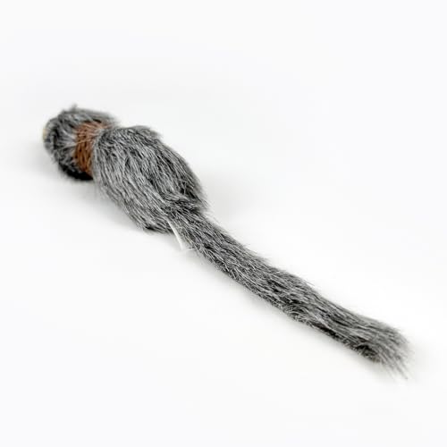 TTcat 2 Pack Large Furry Mouse Cat Toys, Natural Paper Rope Realistic Fake Mice Kitten Interactive Hunting Toy, Durable Chew Teaser Toy for Indoor Cats, Boredom Relief Cat Prey Toy.