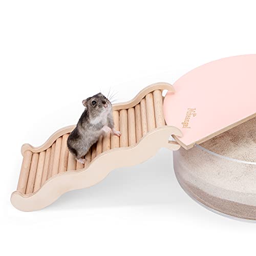 Niteangel Hamster Climbing Ladder Bridge: 8.26 x 3.7 x 1.1 inch | Can Expand Habitat Span & Explore Unlimited New Fun - Multi Use Habitat Decor for Hamsters Gerbils Mice and Small Animals - size: Medium - 8.26'' L
