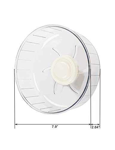 Silent Hamster Exercise Wheel - 7.9 Inch Running Spinner Quiet Runner for Small Animal Pet Gerbil Dwarf Syrian Hedgehog Rat Mouse Mice