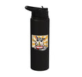Womens Girls Cute Kawaii Japanese Ramen Sugar Glider Lover Stainless Steel Insulated Water Bottle - color: Black
