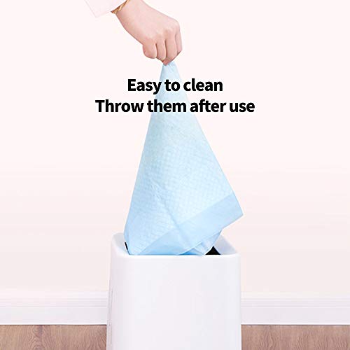 Amakunft Rabbit Pee Pads, Pet Toilet/ Potty Training Pads, Super Absorbent Guinea Pig Disposable Diaper for Hedgehog, Hamster, Chinchilla, Cat, Reptile and Other Small Animal (50pcs-18 x13, Blue) - color: Blue, size: 50pcs-18"x13"