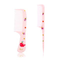 2pcs Baby Hair Comb Set, Pink Whale Mini Fine Tooth & Rat Tail Comb | Cute, Tiny, Small, Plastic, Parting Combs for Toddler Women Girls Kids All Hair Types, Hairbrush Tools Accessories - style: Whale
