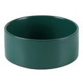 Havniva Ceramic Dog Bowls, 8.3” Dog Food and Water Bowl, Pet Feeding Bowl | Dog Food Bowl for Large Dogs, Food-Grade Ceramic, Dog Water Bowl with Non-Slip Rubber Base, Large Capacity, Dishwasher Safe - color: Matte Dark Green