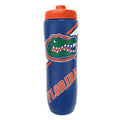 Party Animal NCAA Squeeze Bottle, 32 oz, Florida Gators | Slim, lightweight BPA-free sports water bottle with quick-flow squeeze; fits backpacks & cup holders for kids or adults - style: Florida Gators