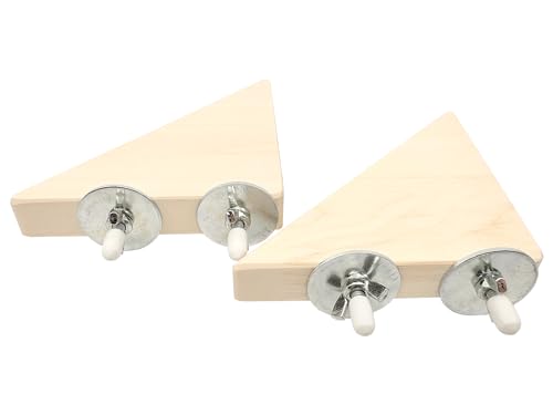 Aspen M Wood Support Ledge [2 Pack] for Chinchilla, Hamster, Rat, Bird, Rabbit