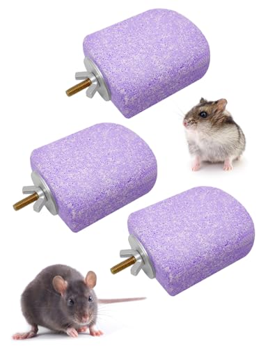 Lava Ledges for Rats 3 Pack Hamster Climbing Ledge Platform Pumice Ledge Shelf Pet Chewing Grinding Toys Small Animals Cage Accessories for Mouse Guinea Pig Gerbil Purple - color: Purple, size: 3 PCS 2.95 x 2.55 x 0.98 inches