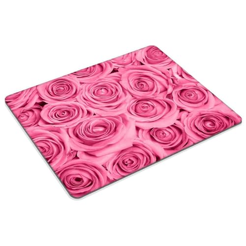 Pink Rose Mouse pad Customized Mousepad Non-Slip Rubber Base Mouse Pads for Computers Laptop Office Desk Accessories Mouse pad - color: Pink Rose
