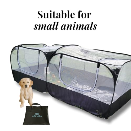 Chicken Brooder with Cord Access Port & Detachable Base, Portable Pop Up Chicken Playpen for Chicks, Foldable Indoor Chicken Coop & Brooder Box, Small Animal Playpen for Rabbits, Puppies, Cats