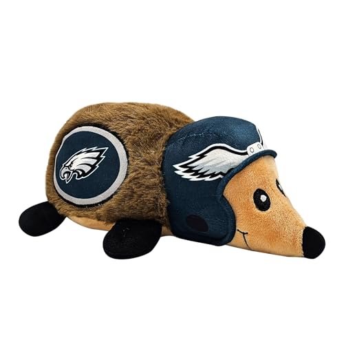 NFL Philadelphia Eagles Plush Hedgehog Toy for Dogs & Cats, Cool Soft Pet Toy for Fun and Interactive Play, Dog Chew Toy with Squeaker, Licensed Hot Pet Toy - color: Philadelphia Eagles