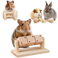 AOWPFVV Wooden Hamster Toys,Safe Rabbit Toys for Guinea Pigs | Small Animals,Chinchillas, Gerbils, Rats, Bunny,Rodents Teeth Care Toys for Cage