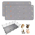 2Pcs Guinea Pig Cage Liners,Guinea Pig Fleece Cage Liners28''X56'' Super Absorbent Washable Pee Pads Reusable for Rabbit Hamster Chinchilla - size: 14 In 2x4(28" x 56") 2Pack