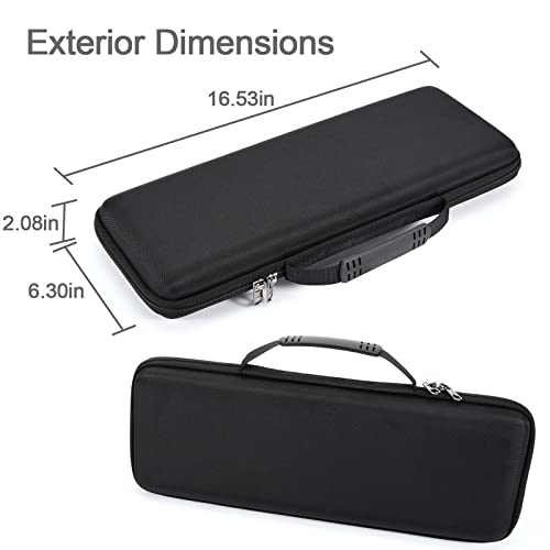 RAIACE Hard Storage Case Compatible with Logitech MX Keys Mini Mechanical Wireless Illuminated Performance Keyboard. (Case Only) - Black