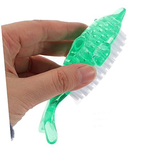 5pcs Toenails Dolphin Tools Brush Whale Women Color Nails Cleaner Handle Art Blush Brush: Kids Plastic Powder Cleaning Supplies Cleansing Scrubber Remover Nail