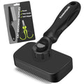 Comotech 3PCS Cat Grooming Supplies,Cat Brush & Nail Clipper/Trimmer & Flea Comb for Shedding Indoor Cats Dogs and Small Animals - Meet All Your Pet's Daily Grooming Needs - All in One Set (Green) - color: Green