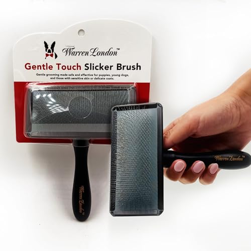 Warren London Gentle Touch Slicker Brush for Puppies & Small Dogs - style: Gentle Touch Puppy Brush Small