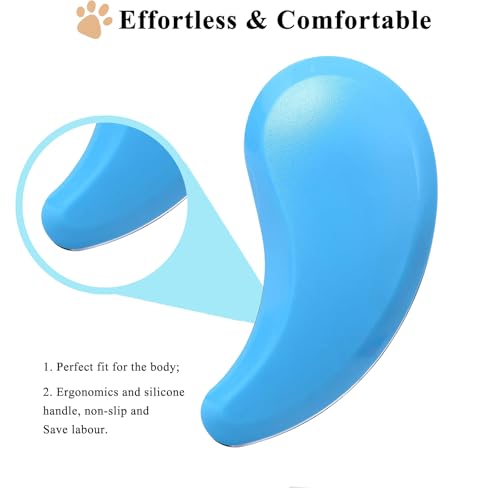 Small Dog Brush, Soft Puppy Brush, Massage Pet Grooming Tool | Small Dog Brush, Soft Pet Grooming Brush for Shih Tzu Yorkie Maltese, Puppy dog Cat Massage Brush for Small Animal - color: blue