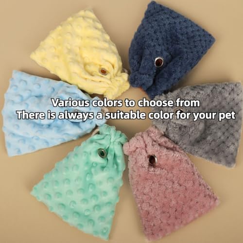 Sugar Glider Bonding Pouch - Soft Sleeping Pouch with Breathable Vent & Drawstring Portable Travel Bag Small Animal Carrier for Sugar Glider Squirrel Hamster Rats Hedgehog Bird Parrot (Grey) - color: Grey