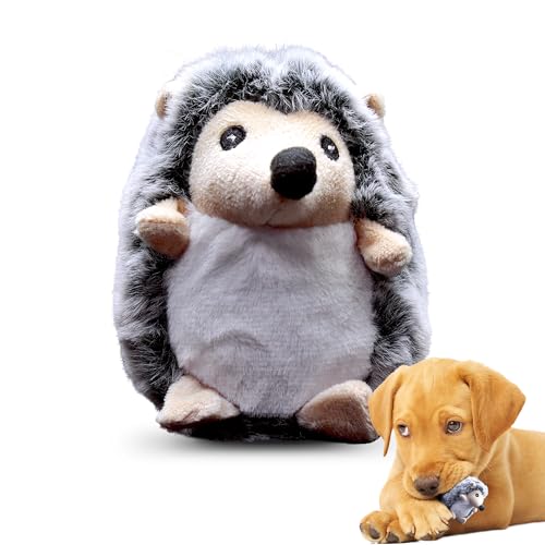 PetSport Tiny Tots Little Hedgie - Hedgehog Stuffed Animal Dog Toy with Squeaker, Interactive Puppy Toy, Squeaky Plush - Little Hegdie (Pack of 1) - color: Hedgehog, size: 5 Inch (Pack of 1)