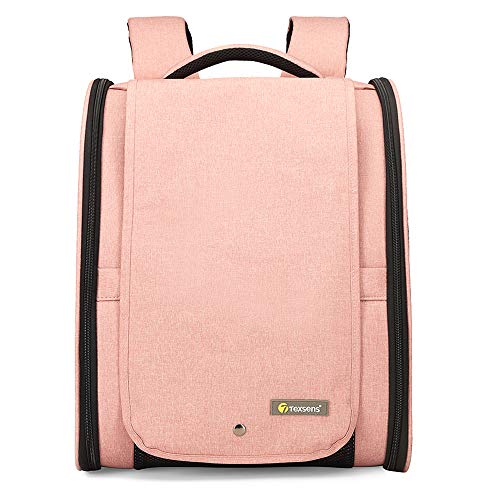 Texsens Innovative Traveler Bubble Backpack Pet Carriers for Cats and Dogs - color: Upgraded-Pink