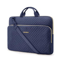 BAGSMART Laptop Sleeve 15-15.6 inch Case Protective Water-Resistant | Lightweight Laptop Bag for Women with Pocket and Handle, Compatible with MacBook, HP, Dell, Acer and Asus notebooks - color: Navy Blue, size: 15.6 Inch