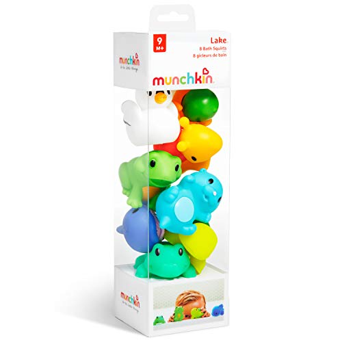 Munchkin Baby Bath Toy Squirts for Babies and Toddlers 9 Months and Up, Lake Animal Squirters, 8 Pack - size: 8 Pack, style: Lake