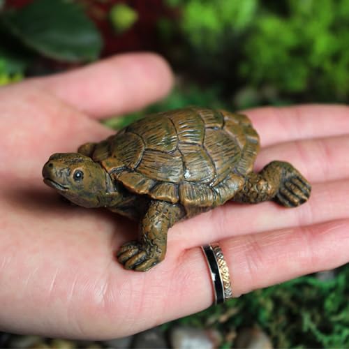 3 pcs Hedgehogs Turtle Statue Stump Sculpture,Fairy Wild Garden Decor Supplies, Cute Outdoor/Indoor Garden Ornament for Patio, Yard, Flower Bed, Home Decoration