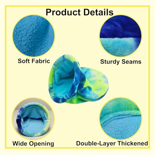 kathson Guinea Pig Snuggle Sack, Soft Fleece Sleep Sacks Large Guinea Pig Hideout Small Animal Hideout Pet Sleeping Bag for Hamster Rat Chinchilla Ferret, 2pcs (Green) - color: Green
