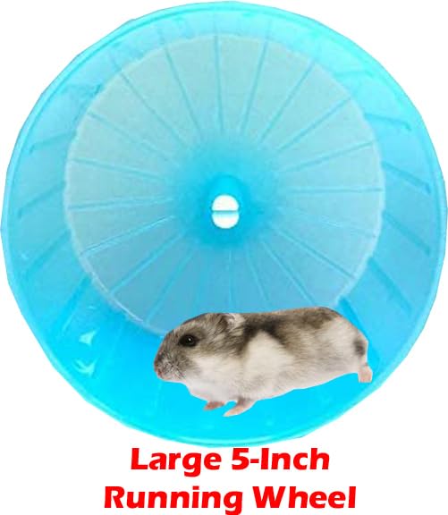 Extra Large Multi-Floors Expandable and Customizable Hamster Mansion Mouse Habitat Gerbil Home Rat House Small Animal Critter Home Cage with Hide House Excerise Running Wheel Food Bowl - color: Blue, size: 23"L x 14"W x 18"H