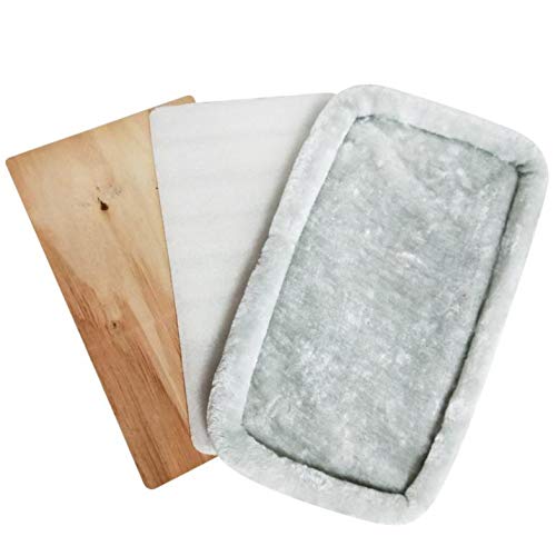 Mr. Peanut's Platinum Series Pet Carrier Faux Fleece Pad with Plywood Base by Mr. Peanut's (17X10)