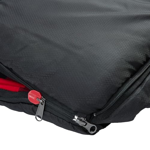PO PO BEAR Zero Degree Sleeping Bag for Adults 100% Cotton Flannel Tall and Big - color: Black（0 F）, size: 84" x 40" Right Zip