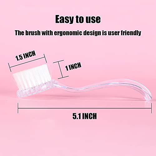 2 Pack Hamster Brush, Hedgehog Cleaning Supplies, Guinea Pig Combs - color: Transparent
