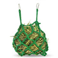 Green Rabbit Hay Feeder Mesh Bags, 13×11 Inch Spherical Polyester Hay Pouch - color: Green