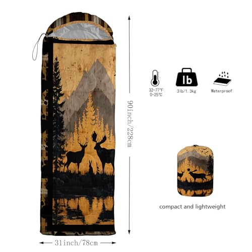 AILONEN Mermaid Scales Print Camping Sleeping Bag,Lightweight & Waterproof,3 Season Warm & Cool Weather,Portable Bags for Girls Women Travelling,Outdoors - color: H44
