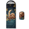 Camping Sleeping Bags Warm & Cool Weather Waterproof Backpacking Sleeping Bag All Seasons Camping, for Adult Kids Boy Girls Camping Gear Equipment, Traveling - color: B-Sloth1